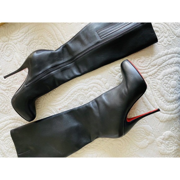 Christian Louboutin Shoes - Authentic Christian Louboutin Feticha Botta Knee Boots 40 Bag, Box & Heel Taps